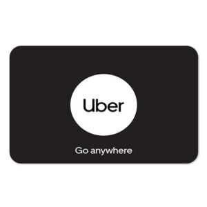 Uber Gift Card - Delivered by Mail