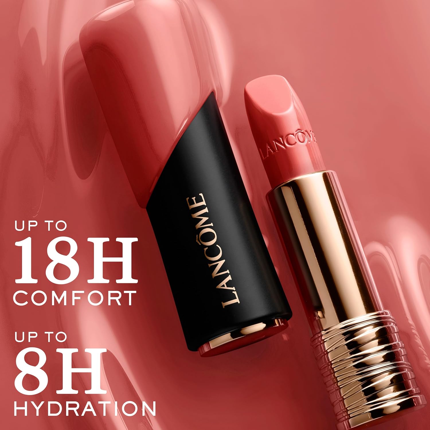 Lancôme L'Absolu Rouge Hydrating Cream Lipstick - Smudge-Resistant & Luminous Finish - Up To 18HR Comfort - Image 5