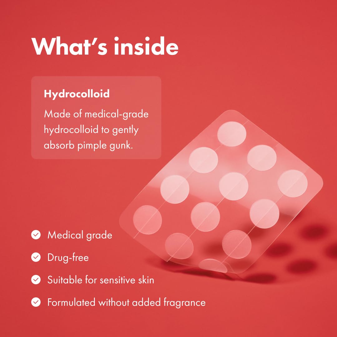 Mighty Patch Original patch from Hero Cosmetics – The #1 Hydrocolloid Acne Pimple Patch for Shrinking Zits and Whiteheads in 1 use; Nighttime Spot Stickers for Face and Skin (36 Count) - Image 6