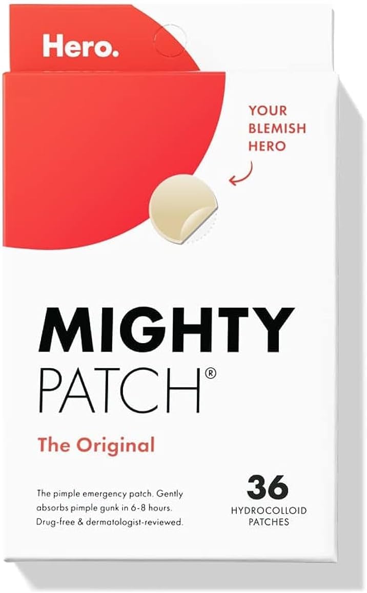 Mighty Patch Original patch from Hero Cosmetics – The #1 Hydrocolloid Acne Pimple Patch for Shrinking Zits and Whiteheads in 1 use; Nighttime Spot Stickers for Face and Skin (36 Count) - Image 16