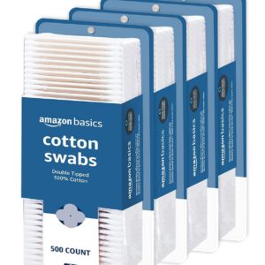 Basics Cotton Swabs for Personal Hygiene and Baby Care, 500 Count, 1 Pack
